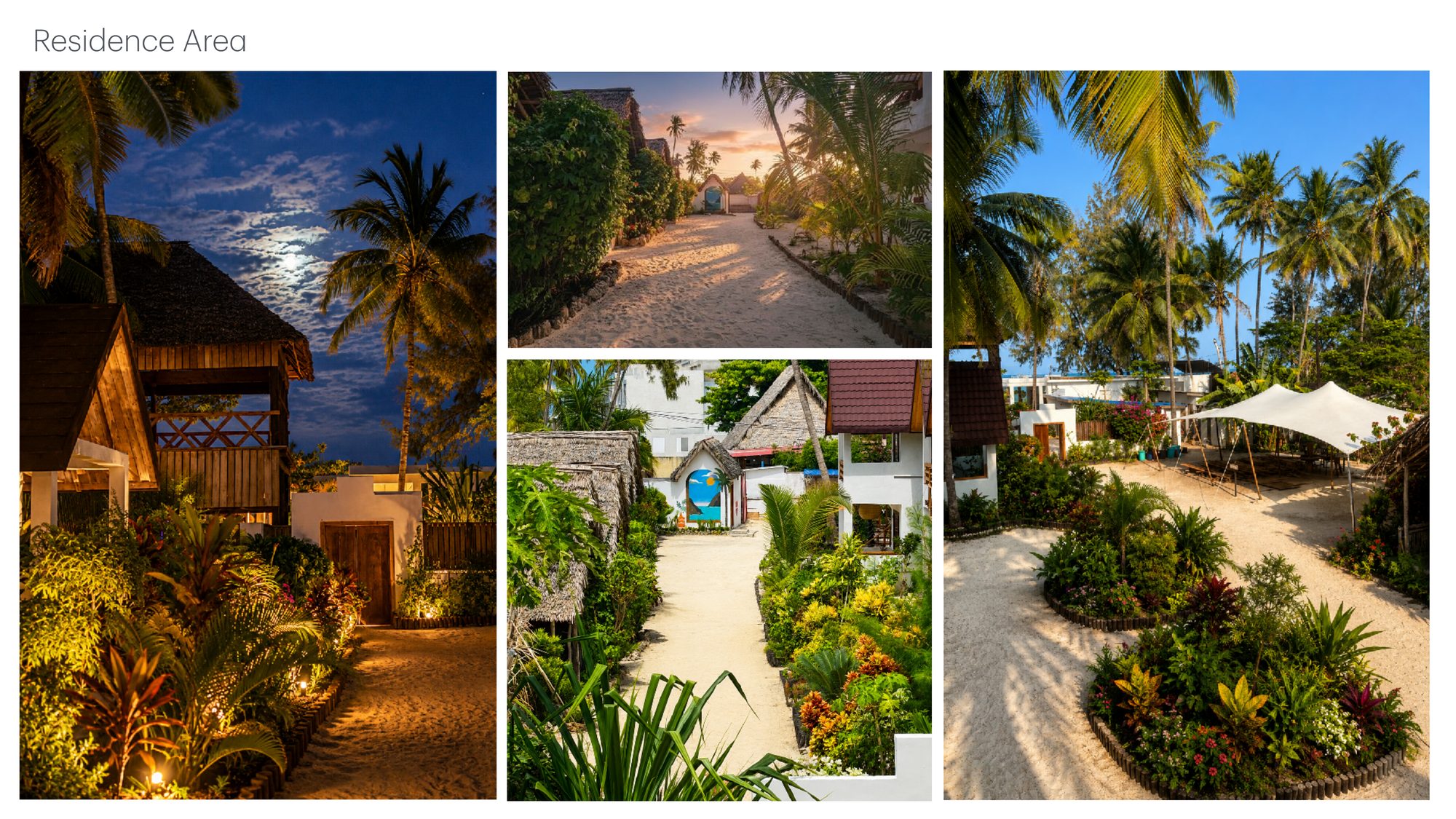 Beach Bohème - allées et jardin de la propriété