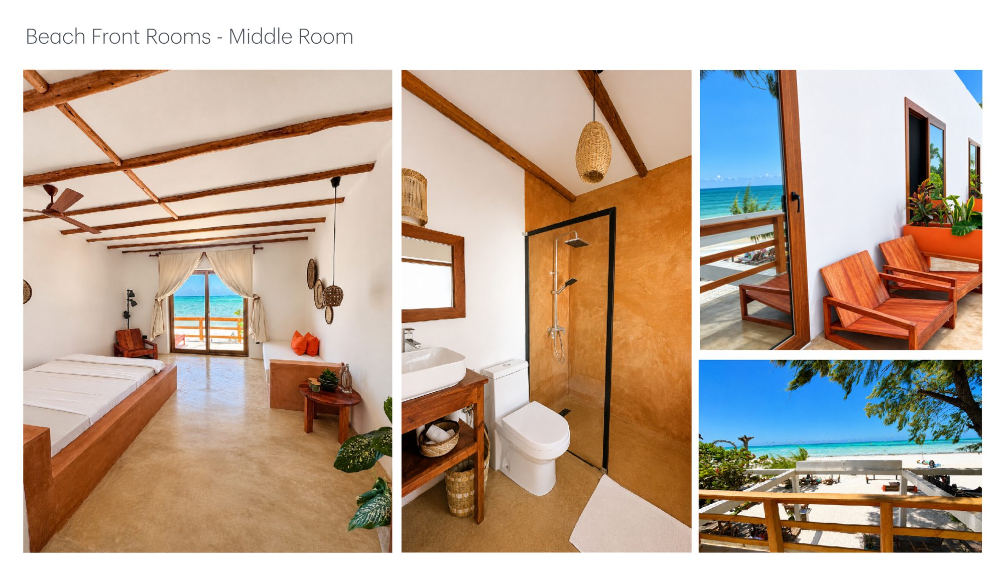 Beach Bohème - Beach Front Room, middle room